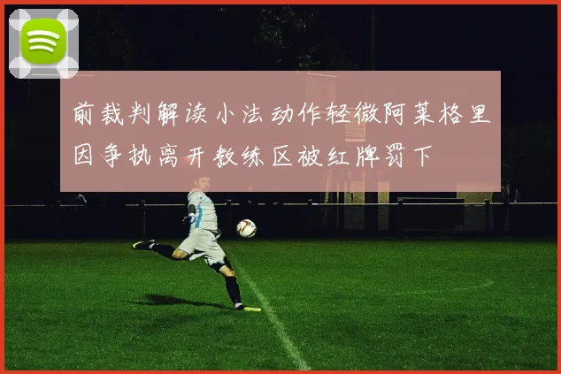 前裁判解读小法动作轻微阿莱格里因争执离开教练区被红牌罚下